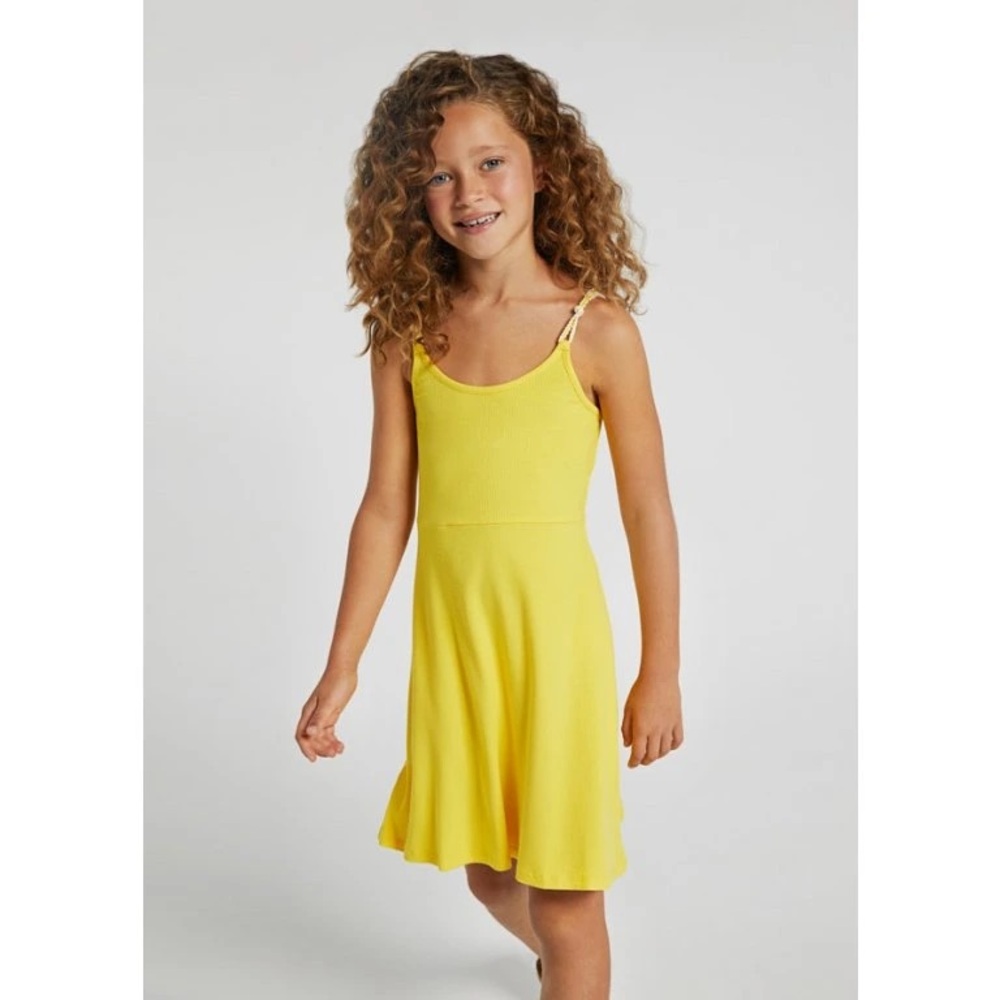 Size 10 Girls Mayoral Yellow Kids Casual Dress
